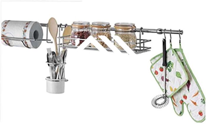 KIT D'ACCESSOIRES 100X21X30CM ACIER CHROMÉ GIEFFE