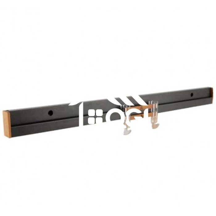 TUBE D’ACCROCHAGE ALUMINIUM 60CM BLANC/GRIS/NOIR QUARTELLO